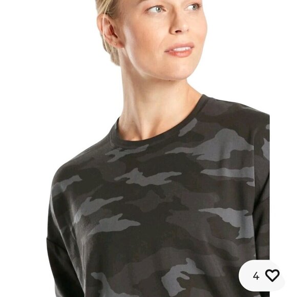 Athleta Studio To Street Black Camo Sweatshirt Size L - Picture 5 of 8